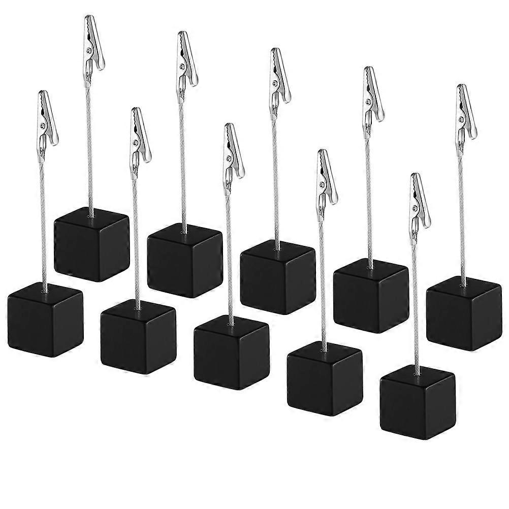 Office Paper Memo Holder Wood Clip Stand for Desk 40Pcs Decorative Use