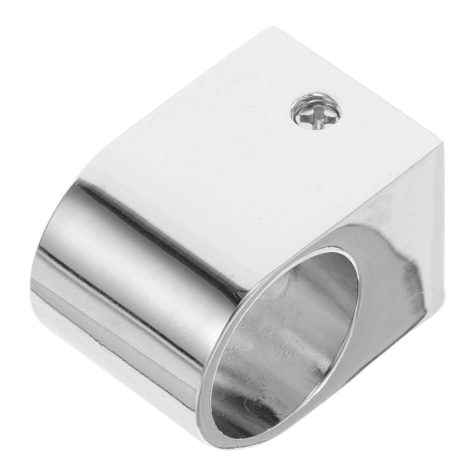 Towel Rod Holder Silver Zinc Alloy for Wall Mounted Support 5Pcs Set
