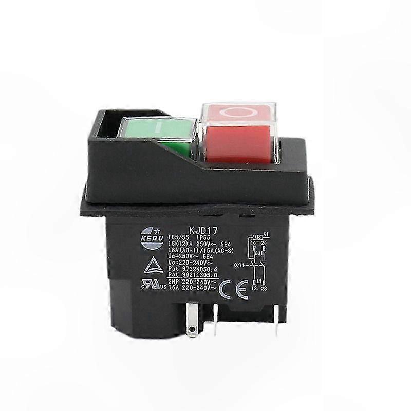 220V 5-Pin Electromagnetic Push Button Switch for Garden Equipment