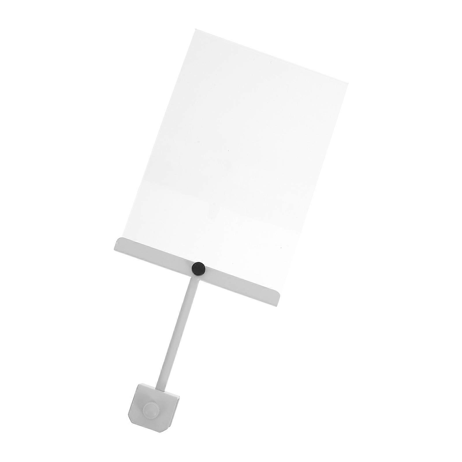 Durable Sign Clips 2Pcs For A5 Size Office Card Display Rotating Style Suitable For Retail Environment Clear Display