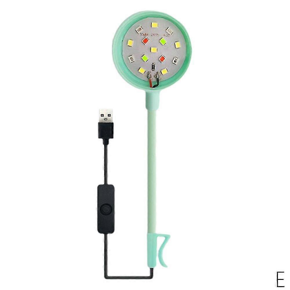 Aquarium LED Lamp Colorful Lights Color Changing Bubble Light LED Diving Lights 2025