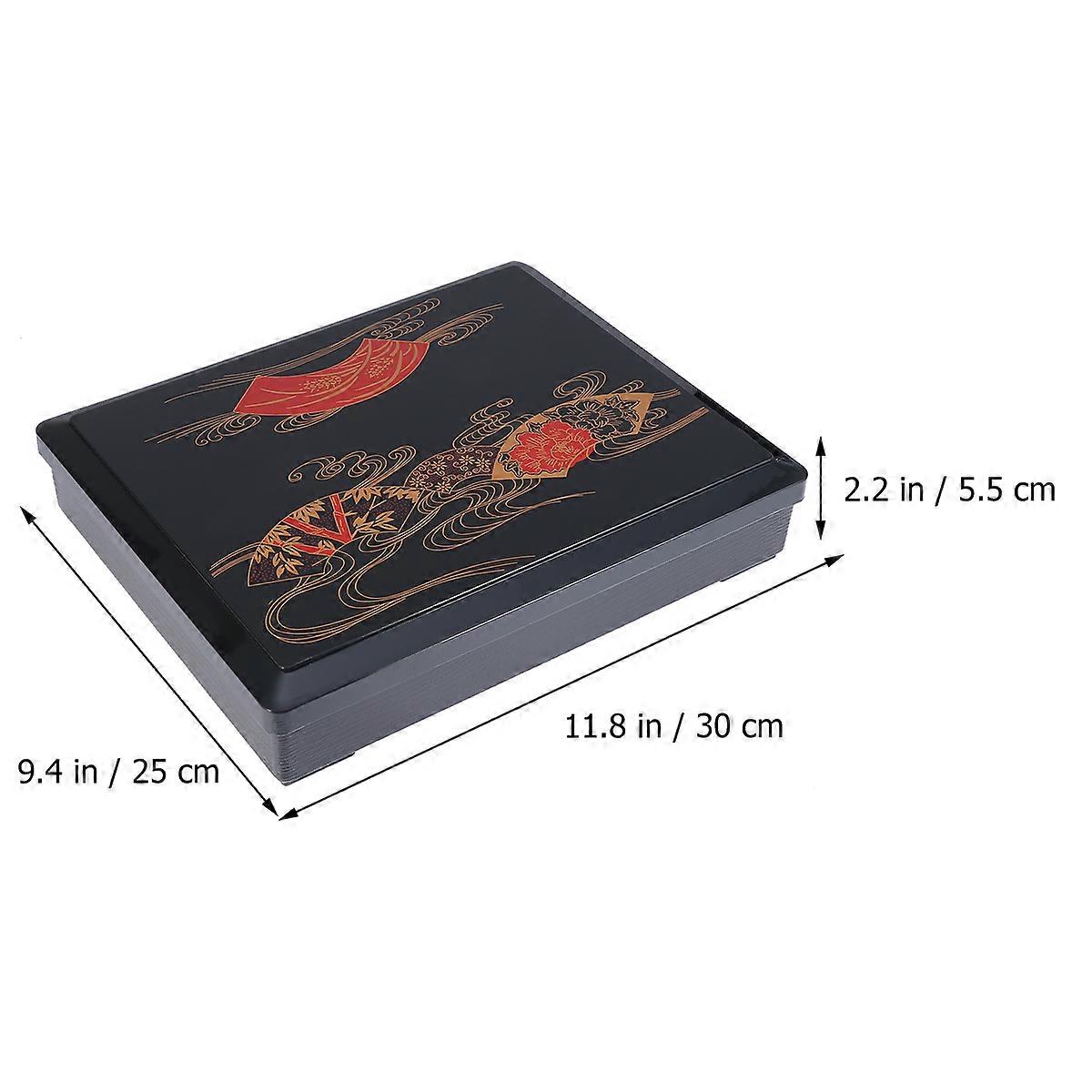 Lunch Box Medium-Sized 3 Pcs Japanese Design Food Storage Suitable For Office Workers School Students Travelers Multi Color Plastic Bento