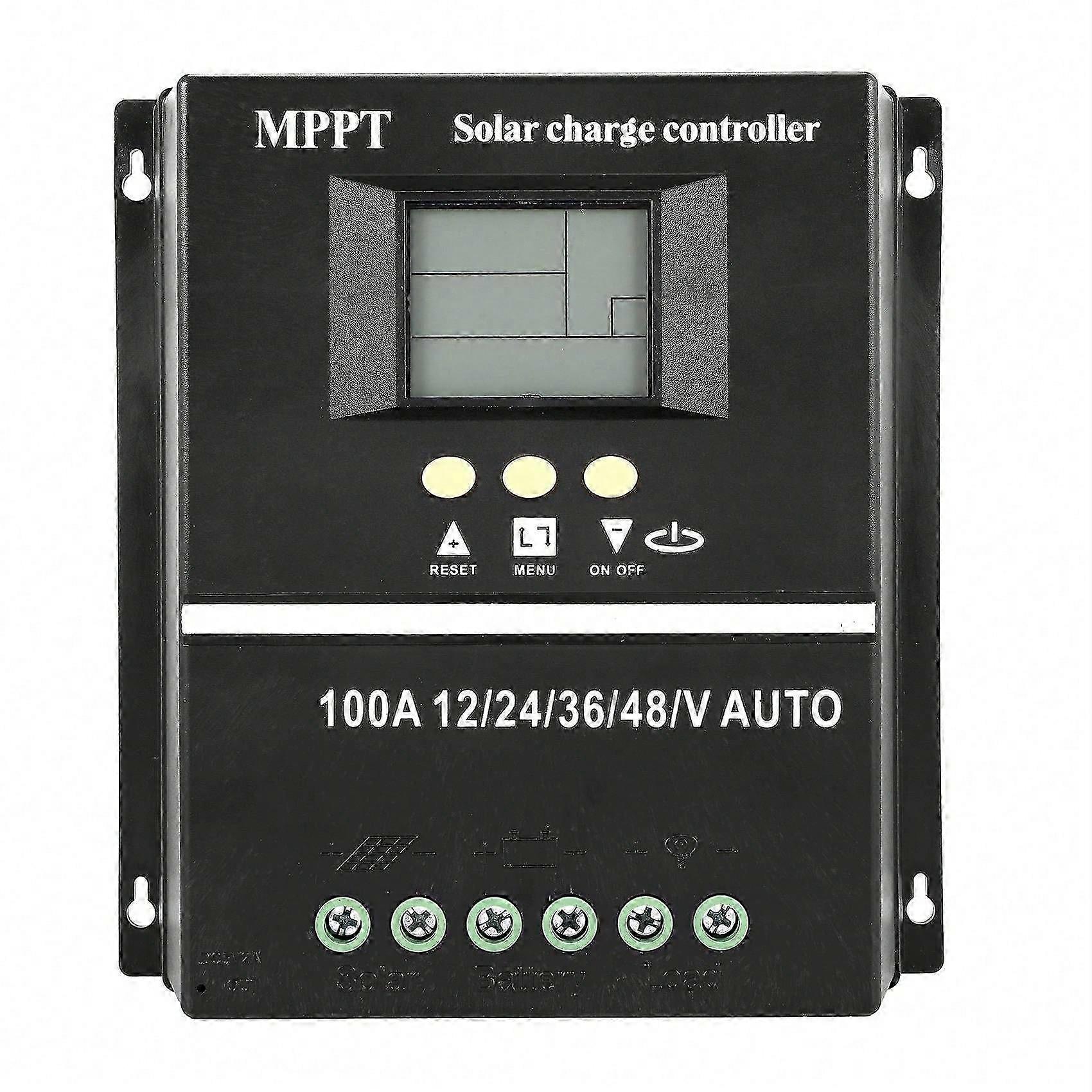 PWM 100A 12V 24V 36V 48V AUTO Solar Panel Charge Controller Solar PV batterioplader med LCD MPPT Solar Controller