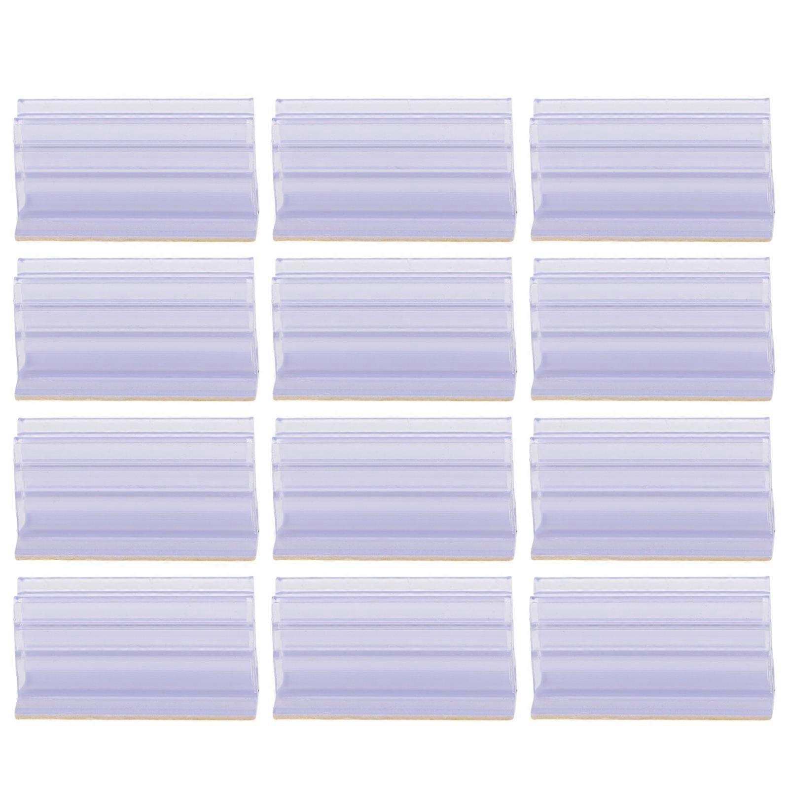 Shelf Label Holders Plastic Transparent for Display 100Pcs Retail Shelf Clips