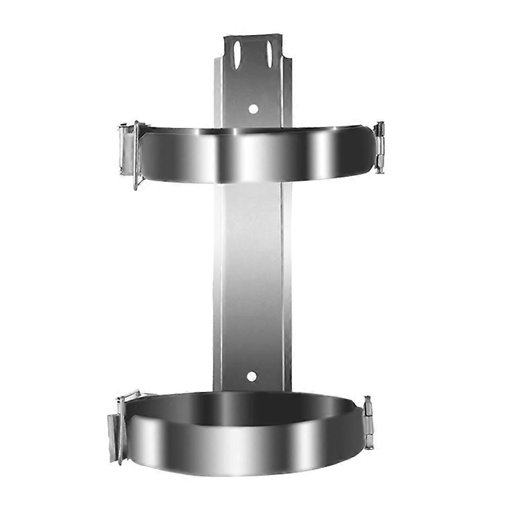 Heavy-Duty Fire Extinguisher Mount Iron Wall Bracket 4Pcs Kit