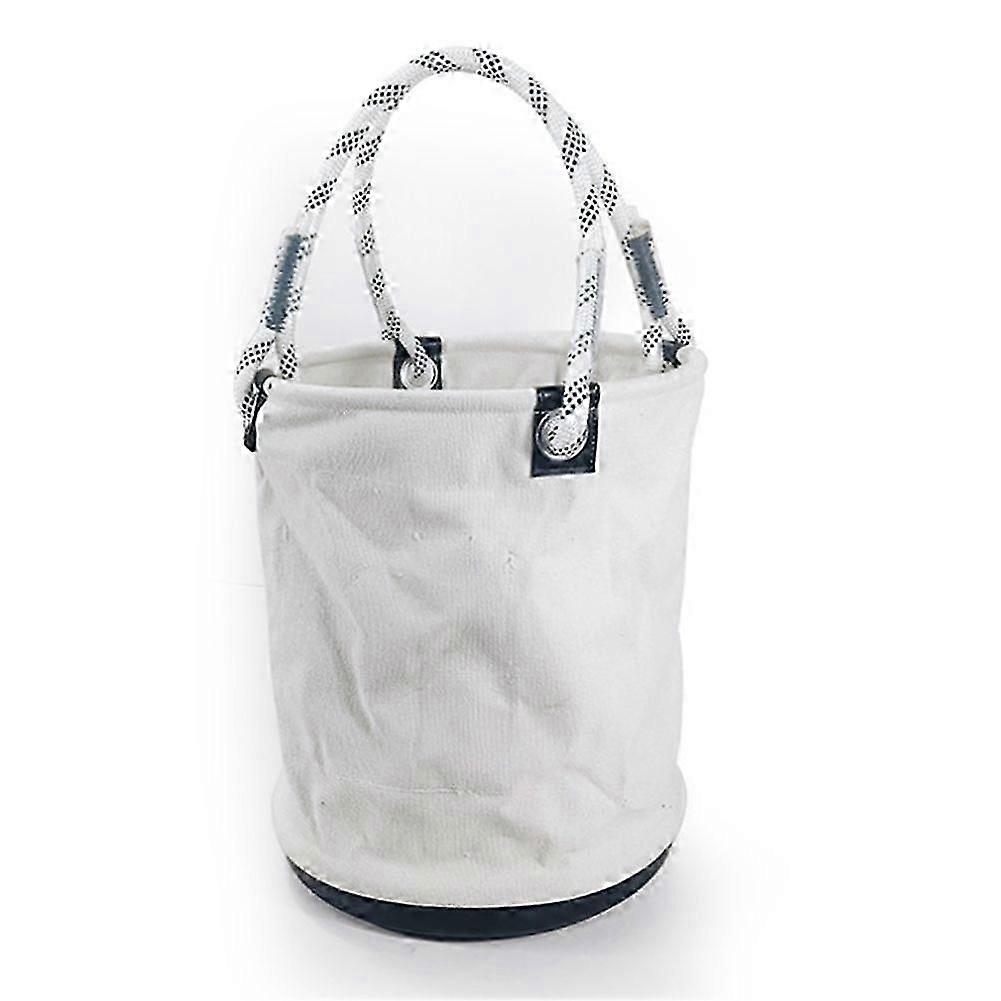 Storage bucket Plastic bottom nail storage bucket tool bag white