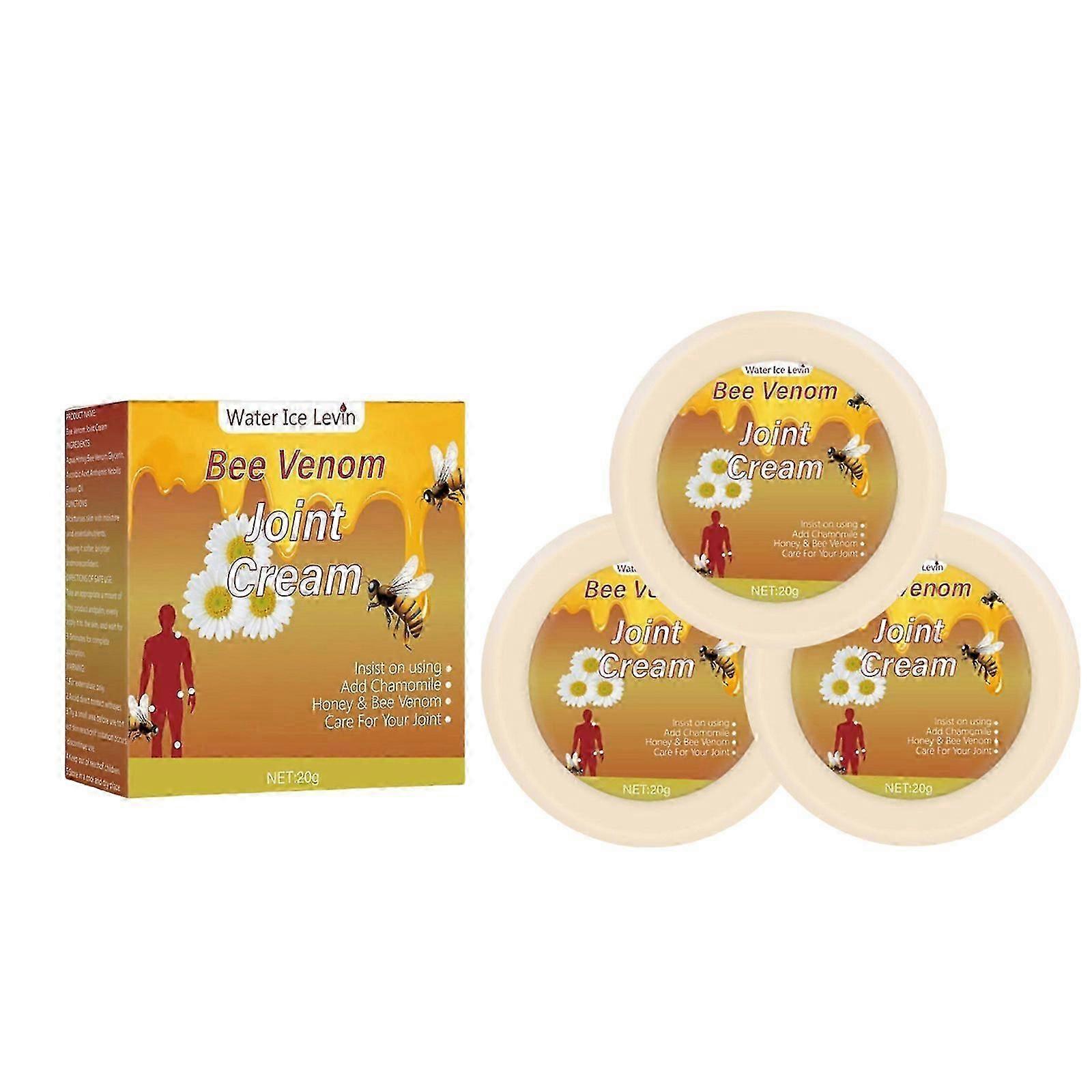 3X Bee Venom Advanced Joint and Bone Cream, Bee Venom Joint Muscle Bone Cream Effective Relief for Back, Neck, Hands, Feet