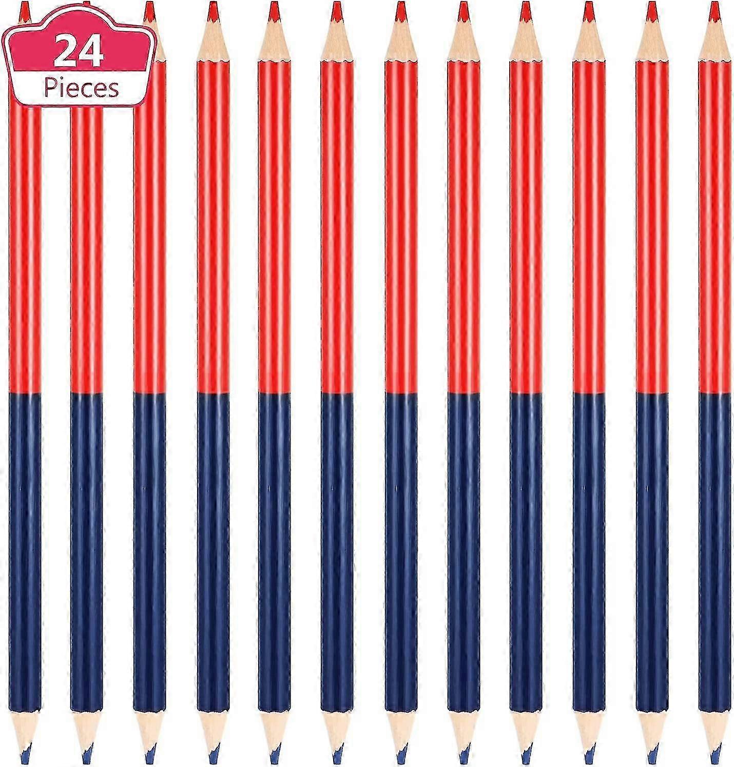2025 2 Pcs Colouring 4b Pencil Two-tone Blue/red