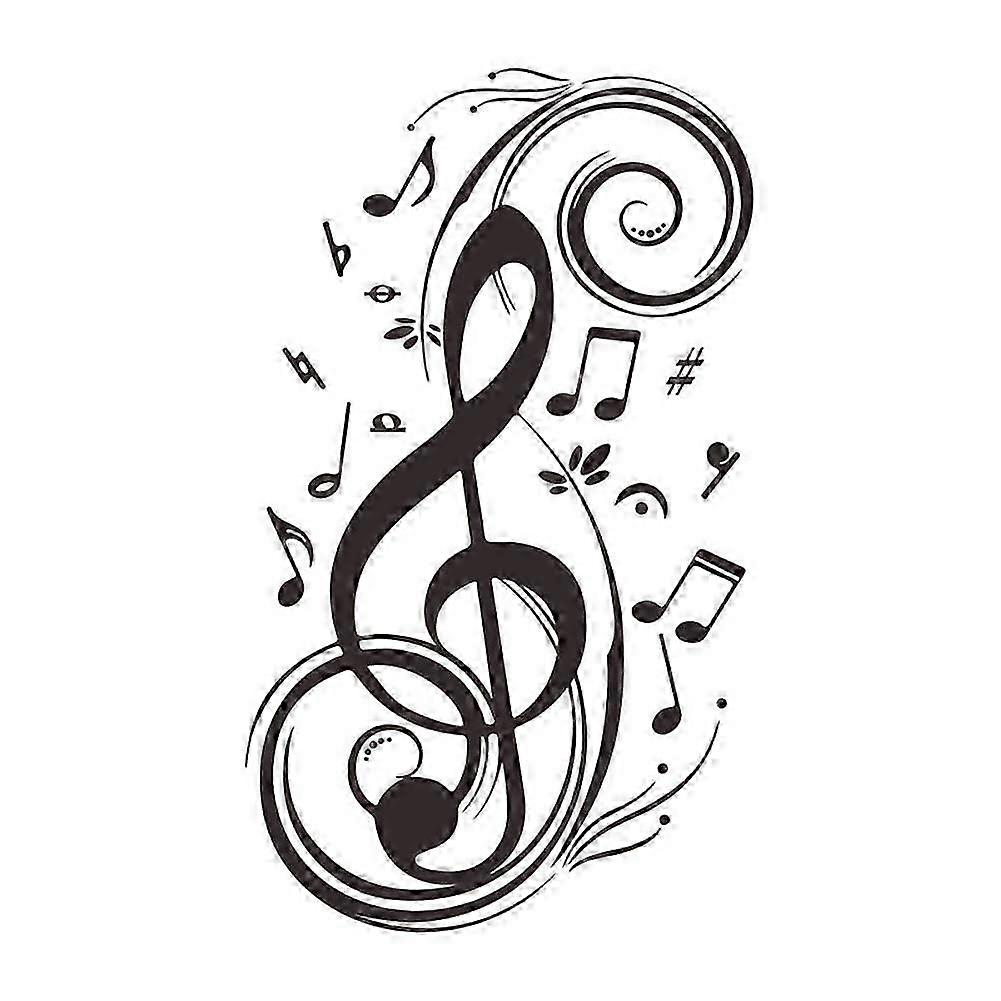 Simple Wall Sticker Musical Note Pattern Wall Decal Home Decor 2025