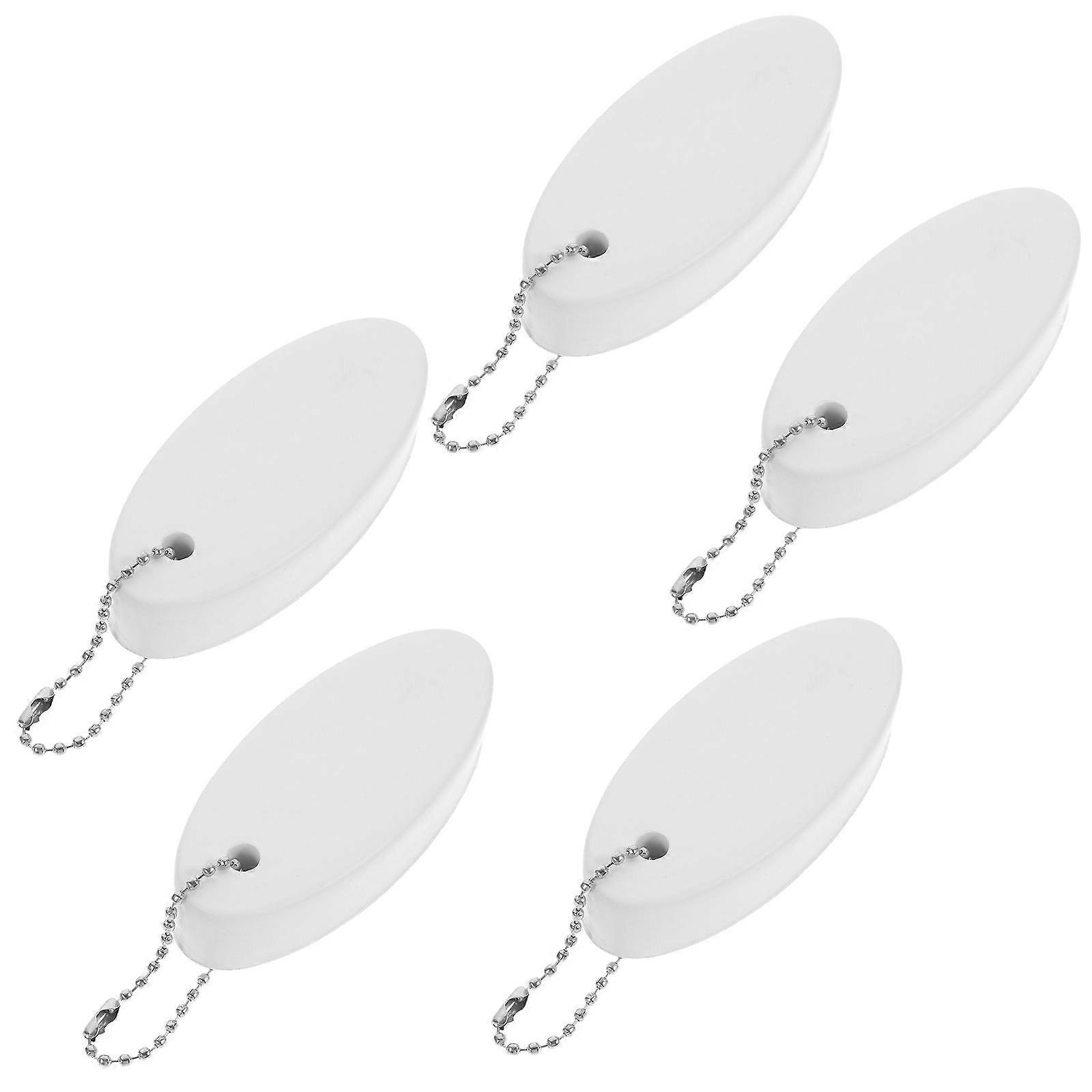 PU Key Chain 20 Pcs Suitable For Sailing Canoeing Water Skiing Oval Floating Key Protection Bright Colors