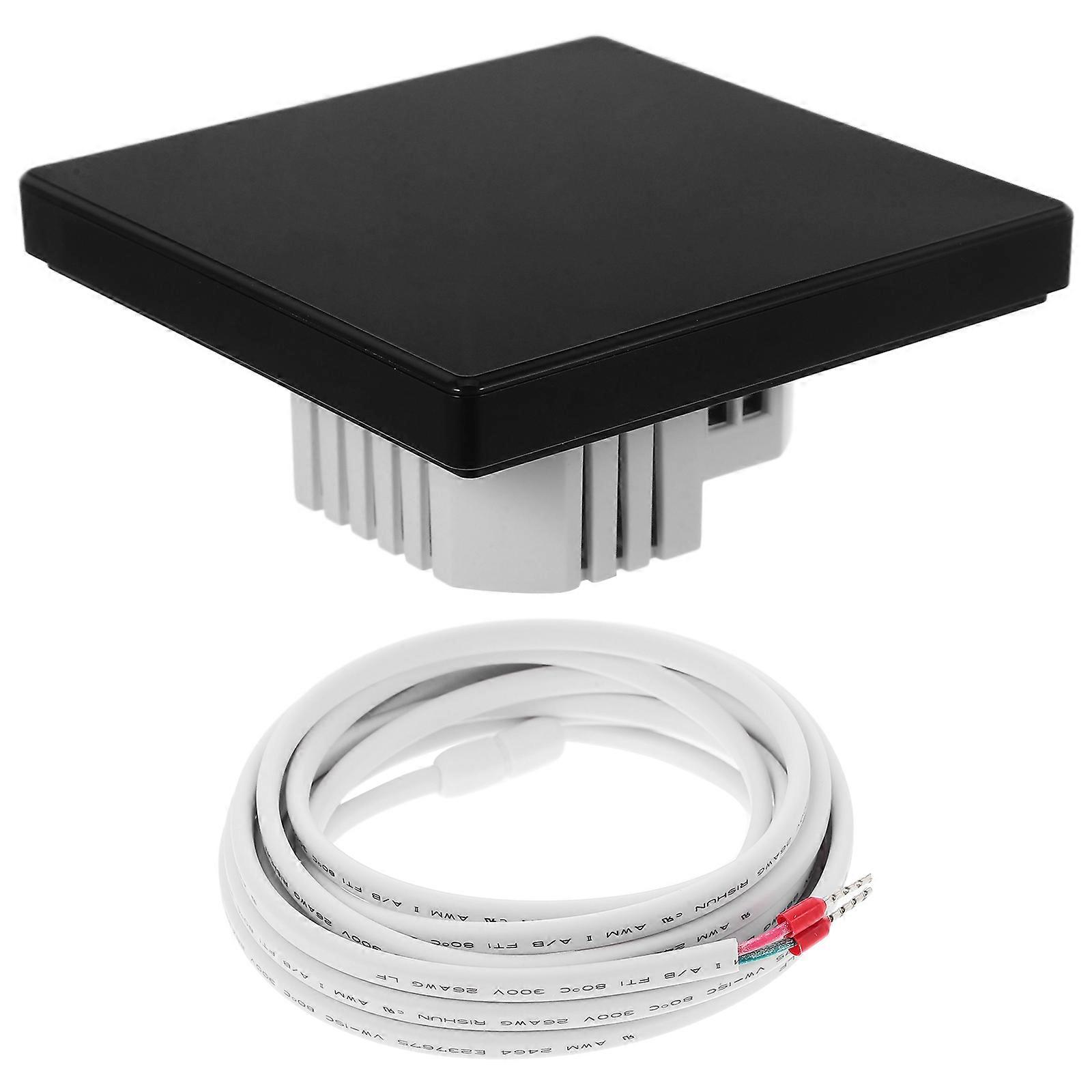 3Pcs Electric Heating Thermostat For Home Indoor Heating System Temperature Sensing Black Advanced Technology