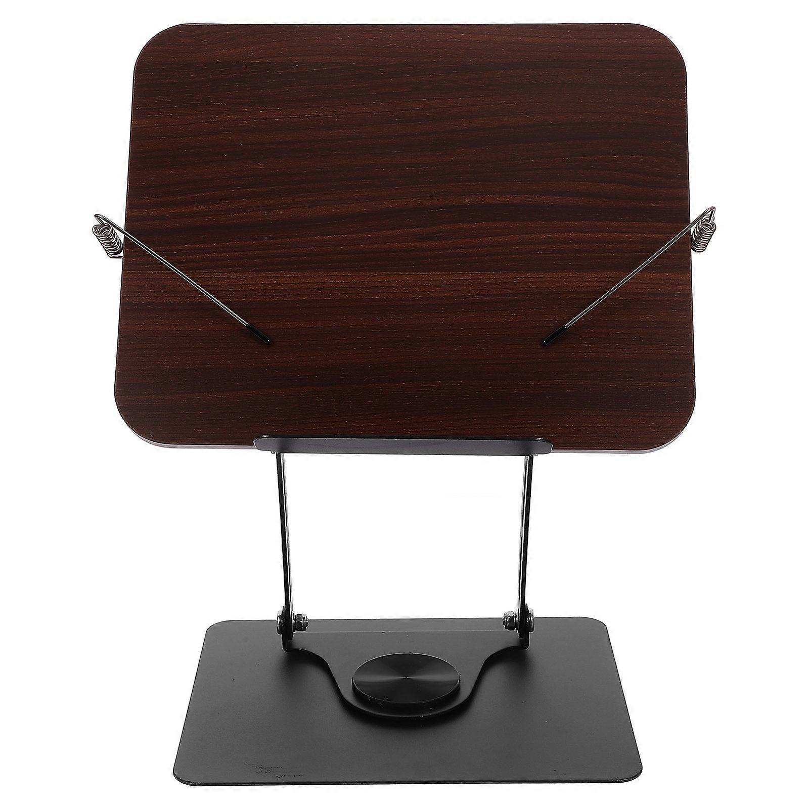 Sleek Recipe Holder Displaying Stand Suitable For Cooking Enthusiasts Home Office 38.30X32.30X18.60CM Light Brown 360-Degree Rotation 1Pcs