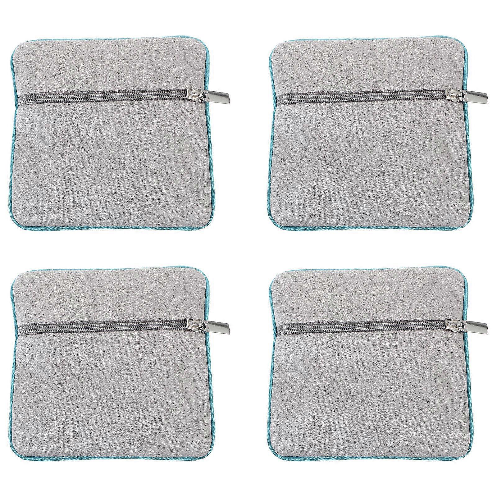 Portable Jewelry Bag 12 Pcs Multi-Functional Zipper Storage For Travel Use Grey