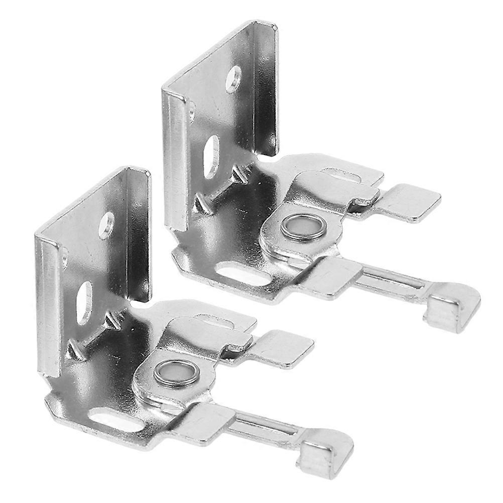 Roman Shade Fixing Brackets Metal for Roller Blind Installation 2Pcs Silver
