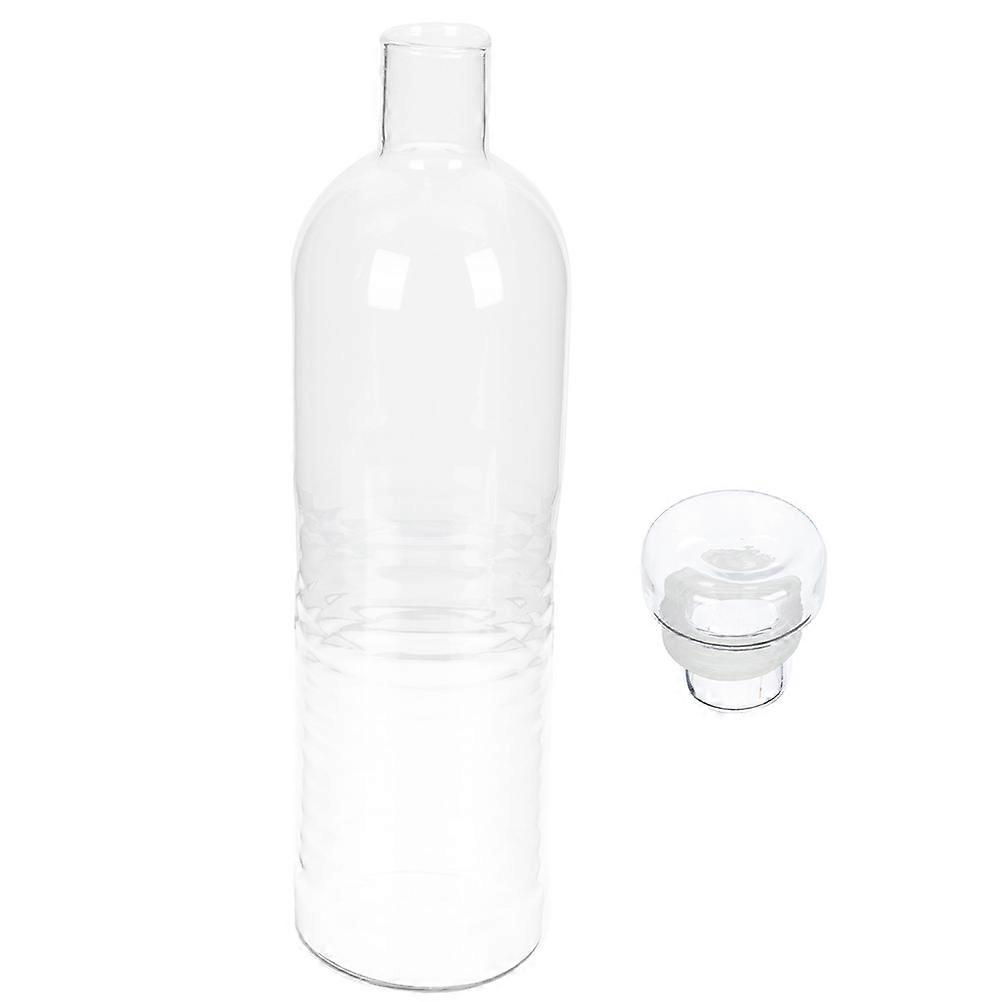 Transparent Glass Water Bottle 2Pcs Ergonomic Design For Adults Daily Use Practical And Supportive