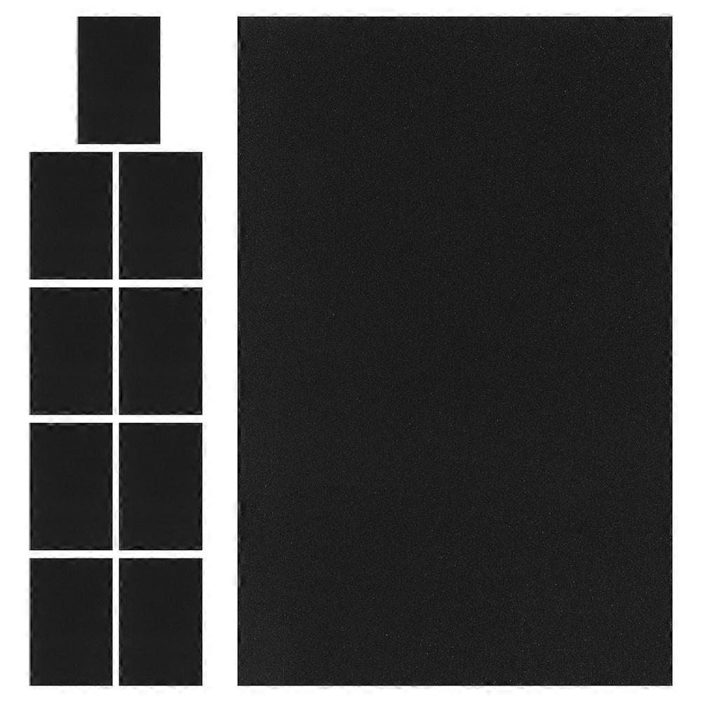 30Pcs Black Sandpaper for Crafting Creative Drawing and Art Use