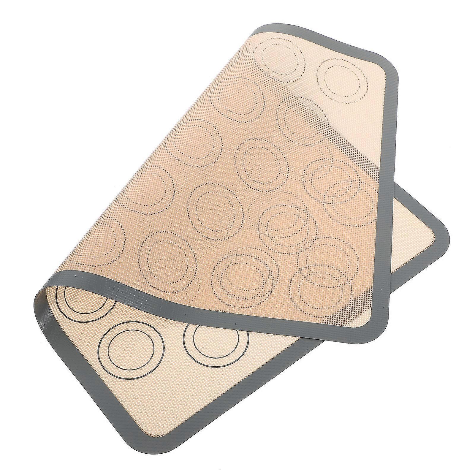 Non-Stick Baking Mats High Temperature Resistance For Baking Cooking Platinum Silicone 16.51X11.59Inch 1Set