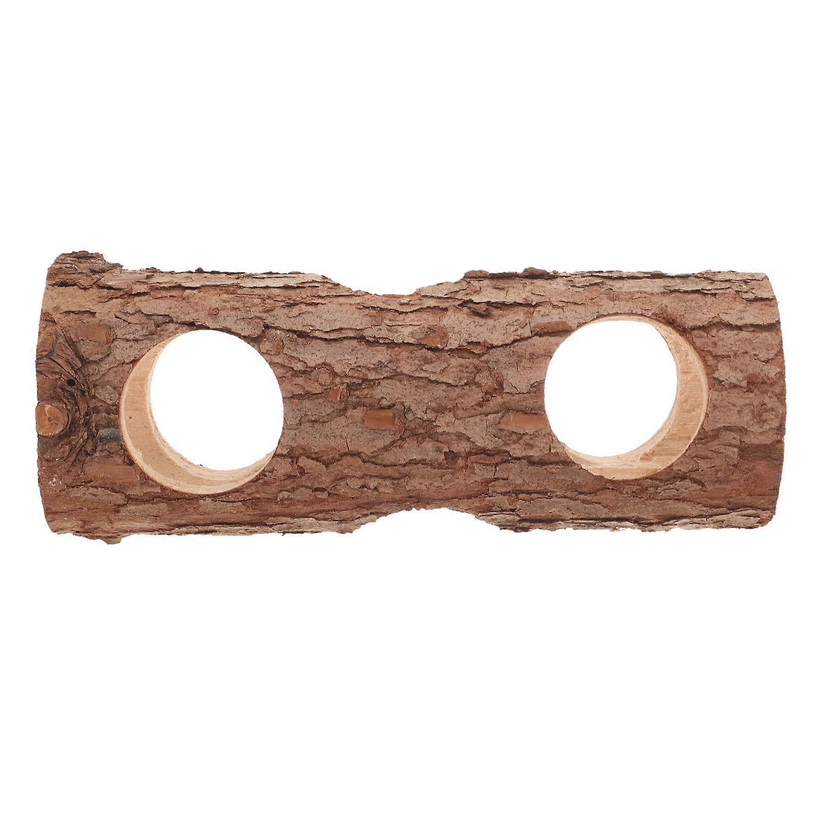 Guinea Pig House Wooden Hideout Tunnel Toy for Small Pets 3Pcs