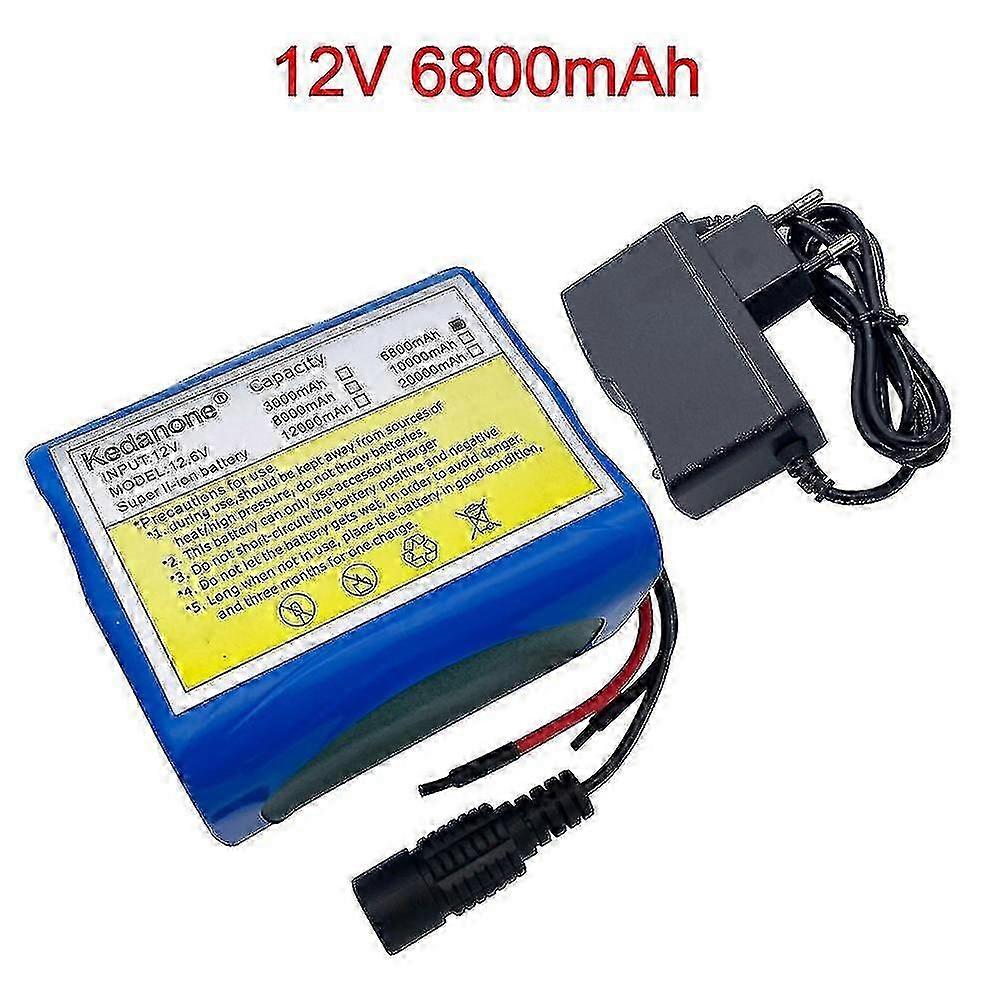 12v 6800mah 18650 6.8 Ah Li-ion Rechargeable Battery With Bms Lithium Protection Board 18650 Battery Pack+12.6v Charger-HD