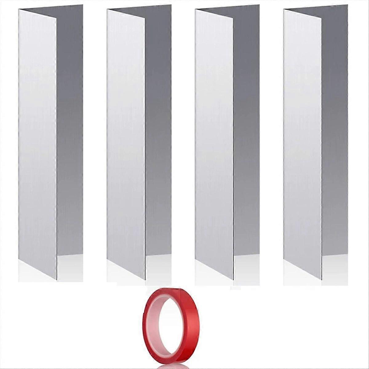 4 Pcs Garage Door Seal Guards Weatherproofing Shield Seal Strip Door Sweep Barrier with Adhesive Tape for Garage Home