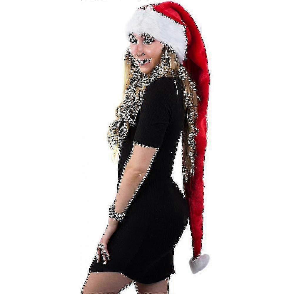 Festive Christmas hat for adult extended size soft plush material
