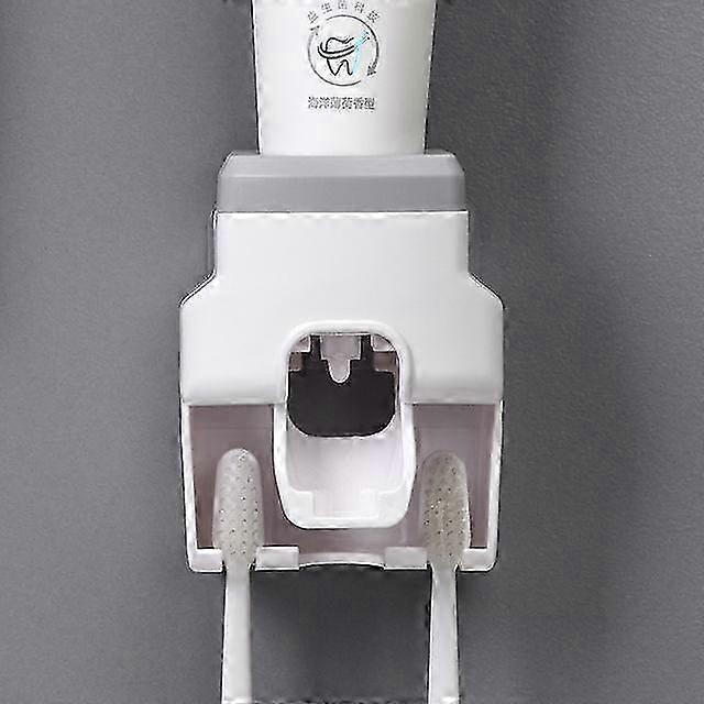 Creative Wall Mount Automatic Toothpaste Dispenser Bathroom Accessories Set Waterproof Lazy Toothpaste Squeezer Toothbrush Holder 26s