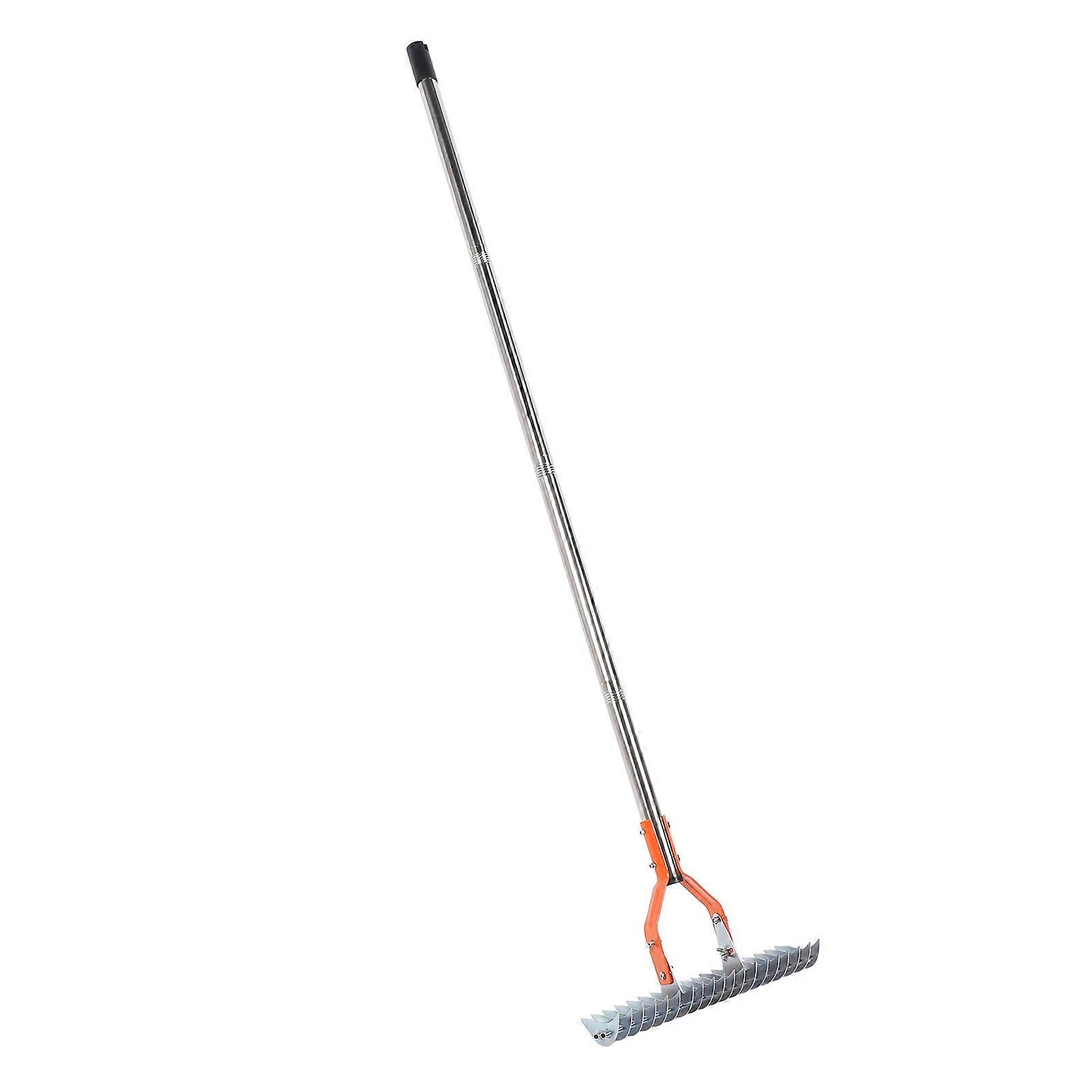 Thatch Rake 14.7 Inch Stainless Carbon Steel Lawn Dethatcher Tool