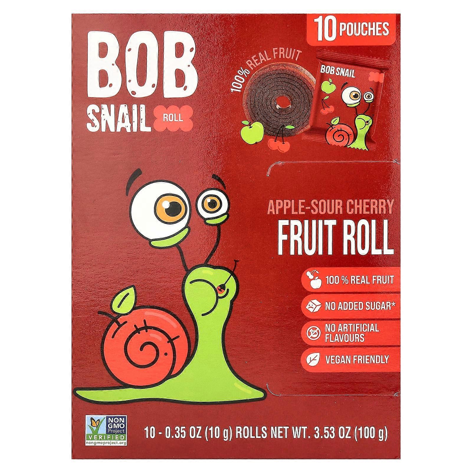 Fruit Rolls, Apple-Sour Cherry, 10 Pouches, 0.35 oz (10 g) Each