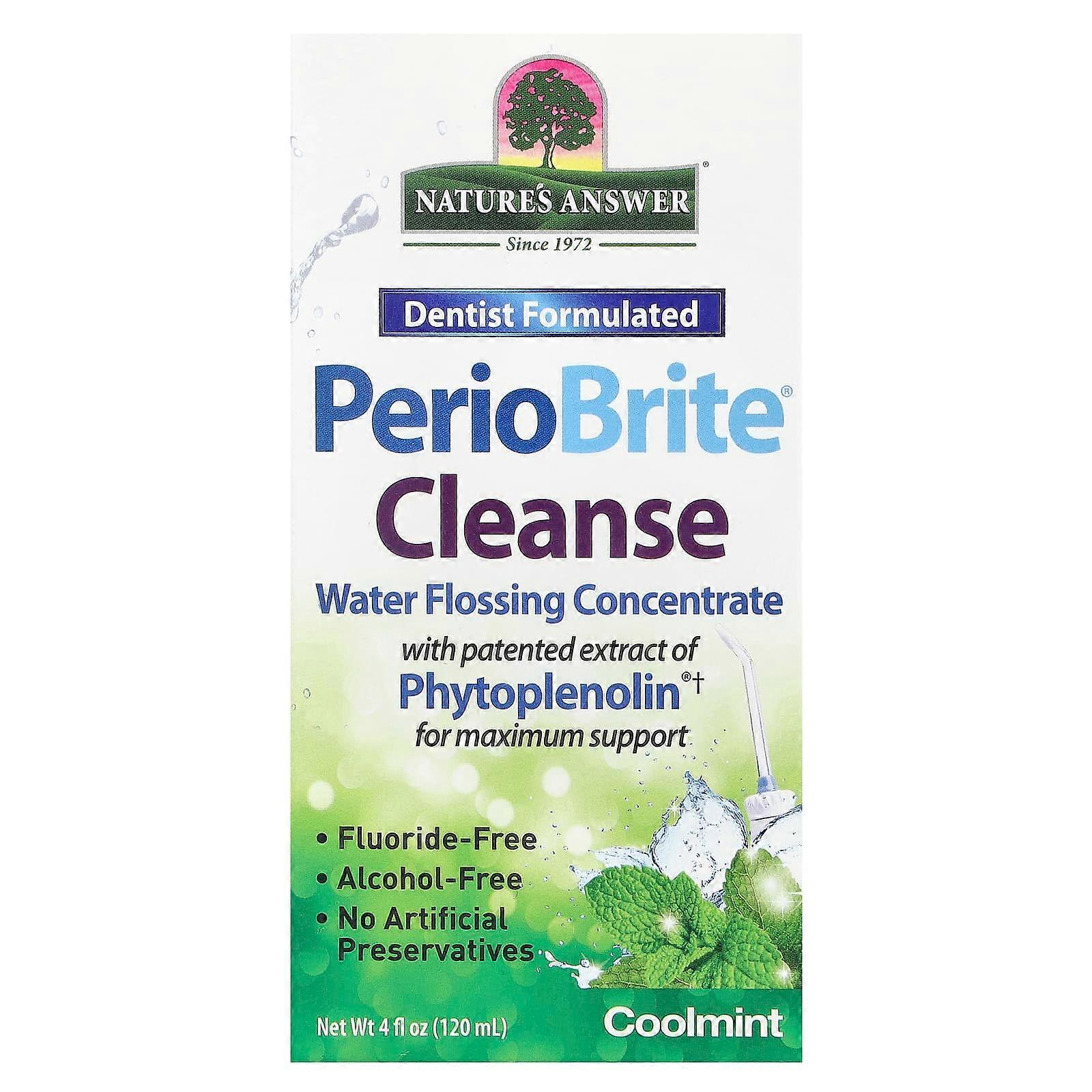 PerioBriteÃÂÃÂ¬ÃÂÃÂ Cleanse, Water Flossing Concentrate, Cool Mint, 4 fl oz (120 ml)