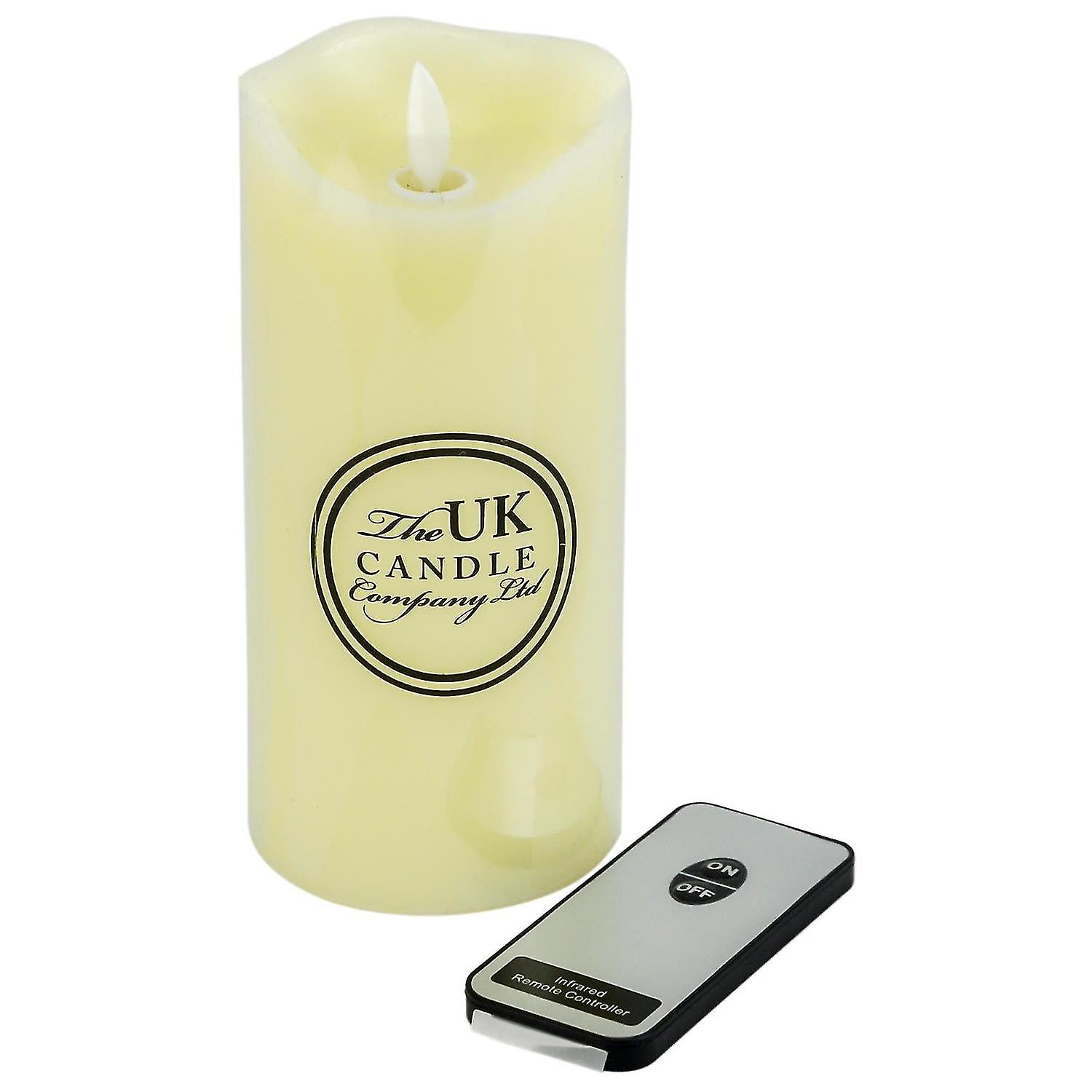 Candles Medium 6.5 16.5cm Remote Control Dancing Flameless Led Wax Pillar Candle