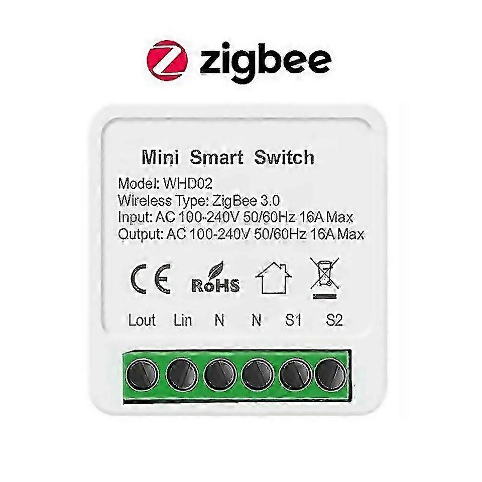 For Tuya 16a Mini Wifi Zigbee Smart Switch Diy 2way Control Relay Timer