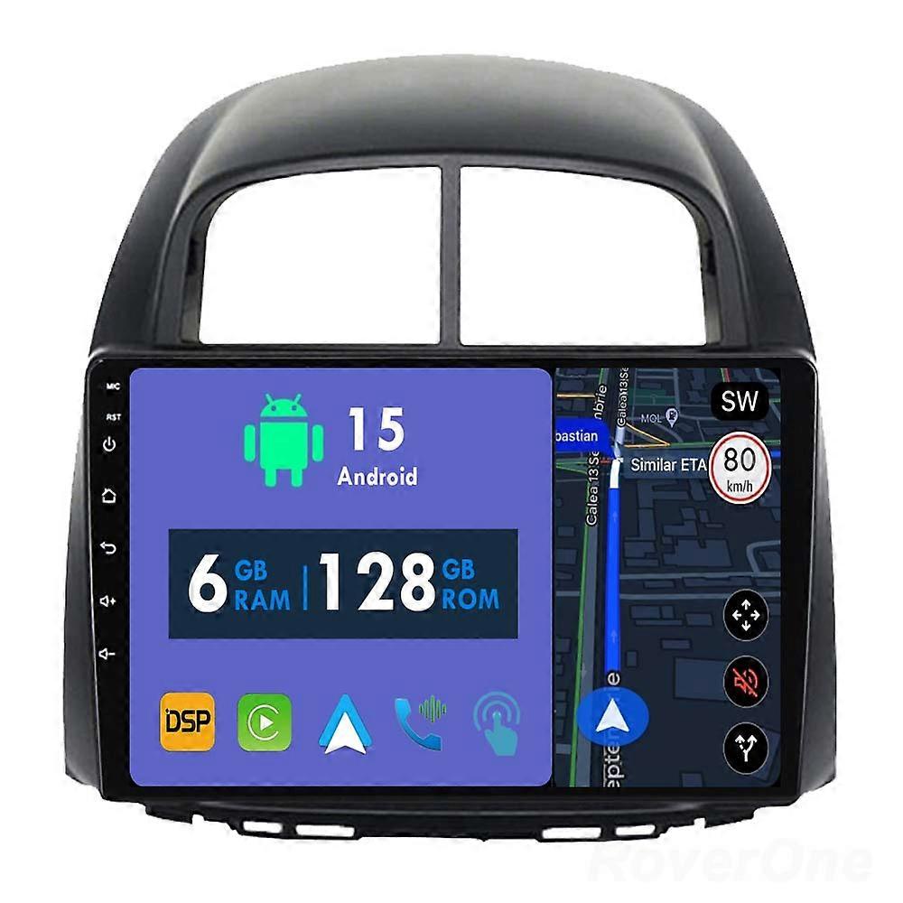 Car Radio 6G+128G CarPlay GPS Navigation Head Unit for Toyota Passo Daihatsu Boon Sirion for Subaru Justy Perodua Android Auto Stereo Touch Screen