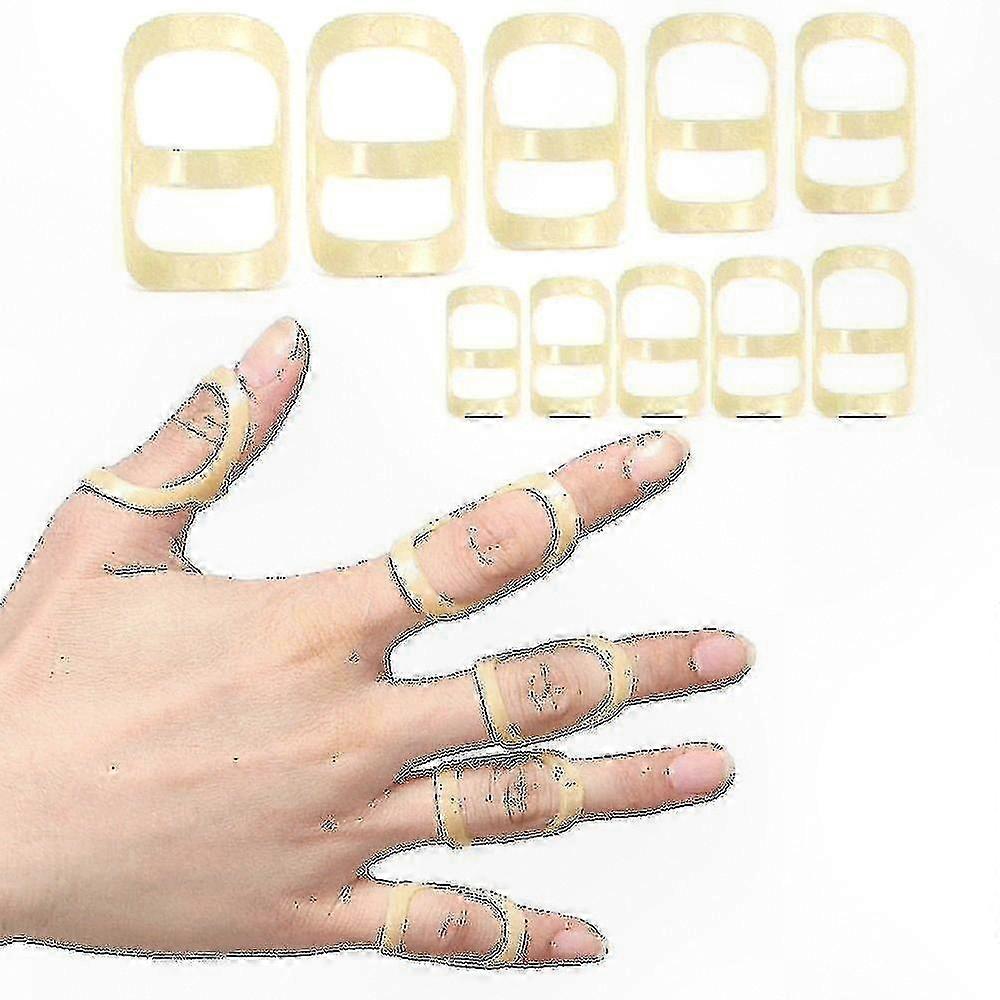 2-Pack Finger Splint with Joint Protection for Oval-Shaped Fingers Support Sleeves