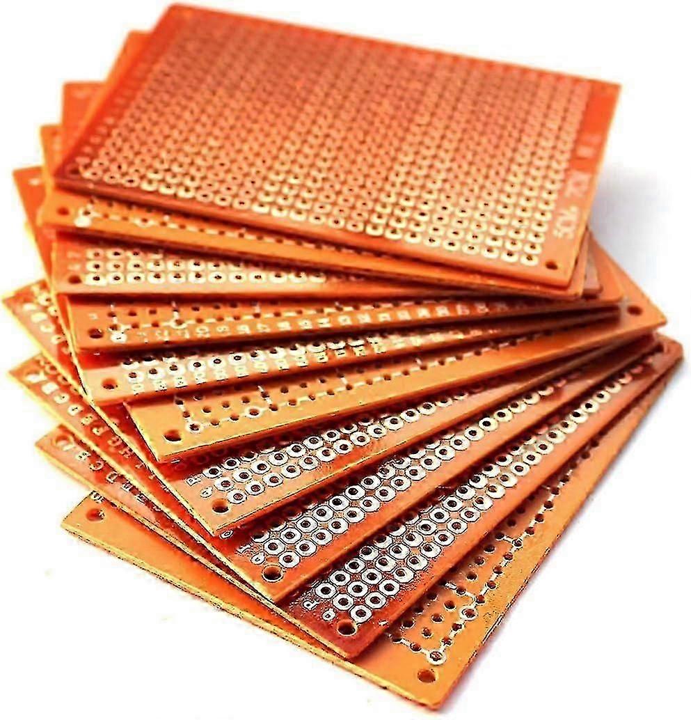 10 Pcs Universal PCB Prototype Board Kit for DIY Soldering, 5cmx7cm