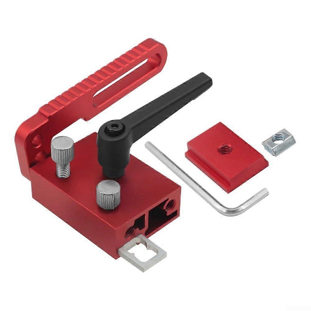 Aluminum TTrack Limiter Type 75 TSlot Router Fence Stopper With Rotatable Handle Miter Track And TSlot Compatible Red