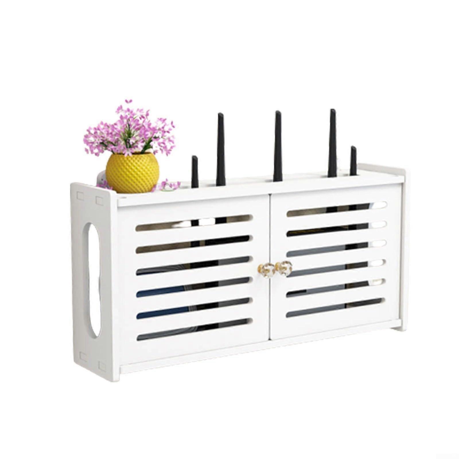 Wireless Router Storage Boxes, WallMounted WiFi Storage Box, Router Storage Cabinet, Single Door, Model 1693742011