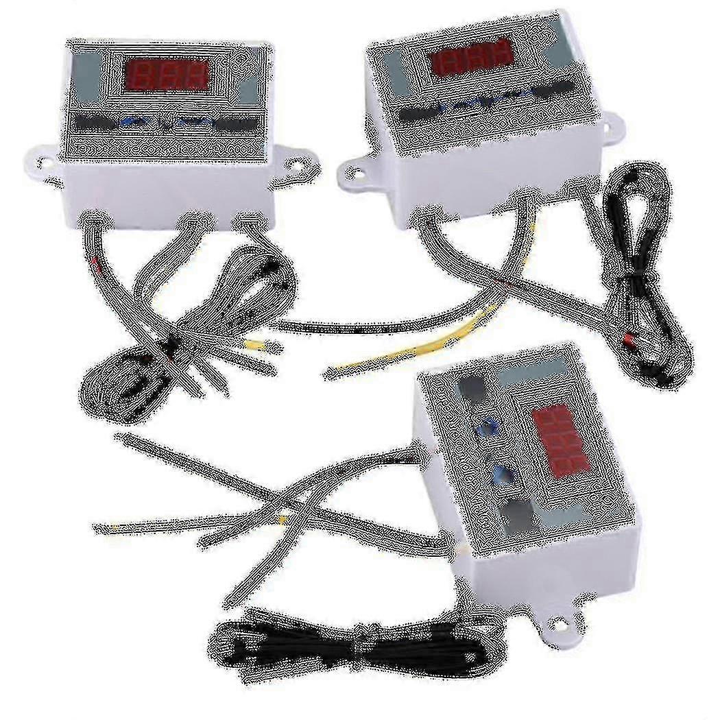 3pcs 220v 10a Digital Led Temperature Controller Thermostat Control Switch Probe