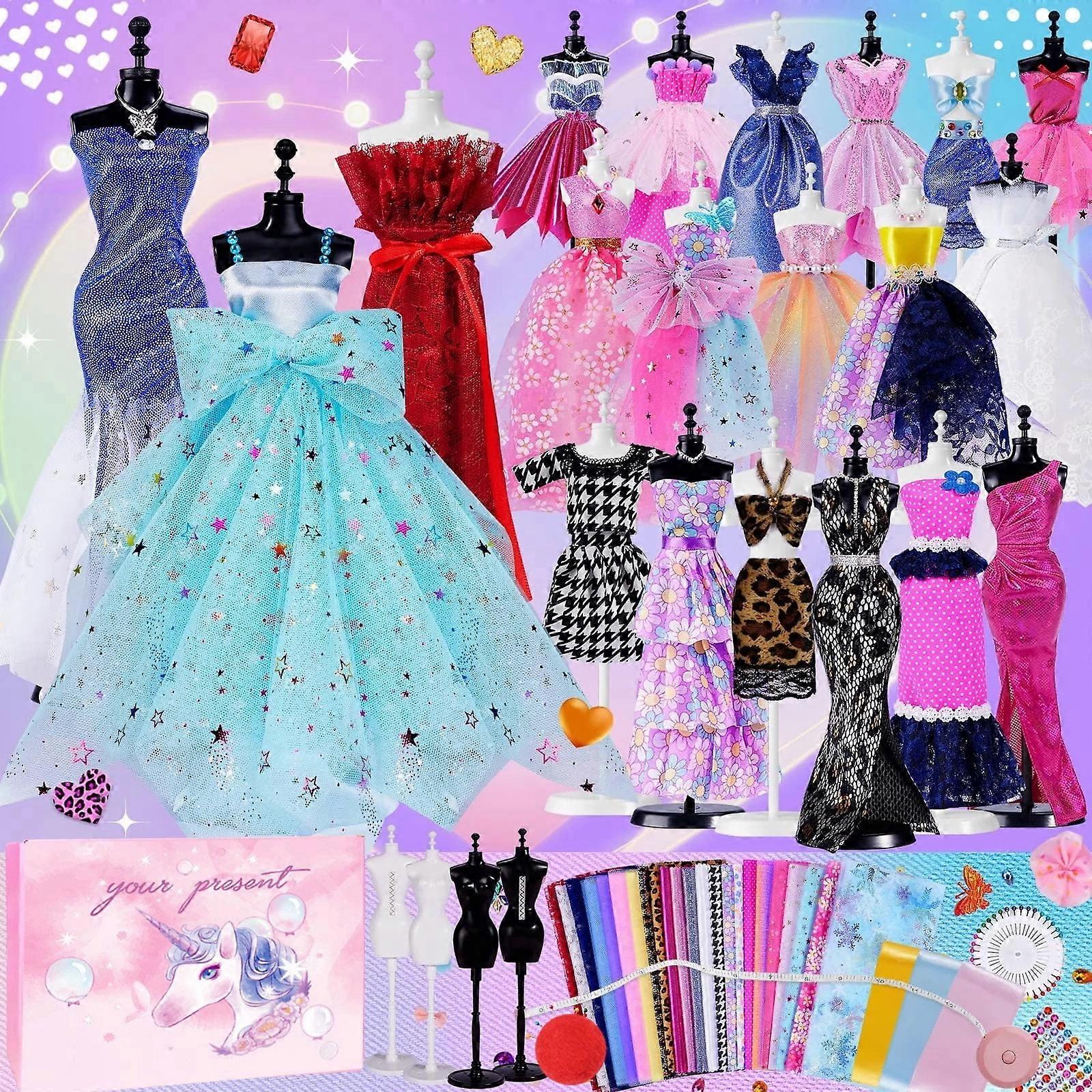 Kit de création de mode pour filles (600 pièces), loisirs créatifs pour enfants de 8 à 12 ans, jouets et kits de couture, cadeau d'anniversaire idéal