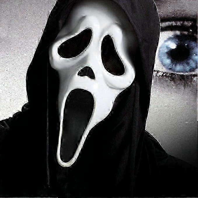 Απόκριες Ghostface Mask Ghost Scream Mask Latex Adult Ghost Face Mask για Καρναβάλι Φανταχτερό Φόρεμα Αποκριάτικη Στολή