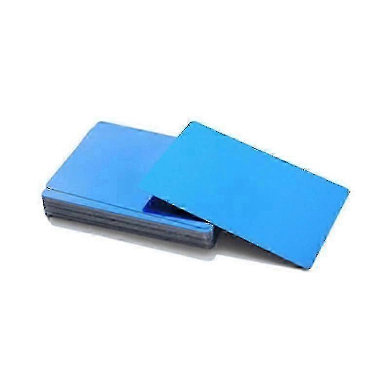 50 ks kovových hliníkových zliatin prázdnych kariet pre zákazníkov laserové gravírovanie darčekových kariet pre domácich majstrov 10 farieb voliteľné-yvan