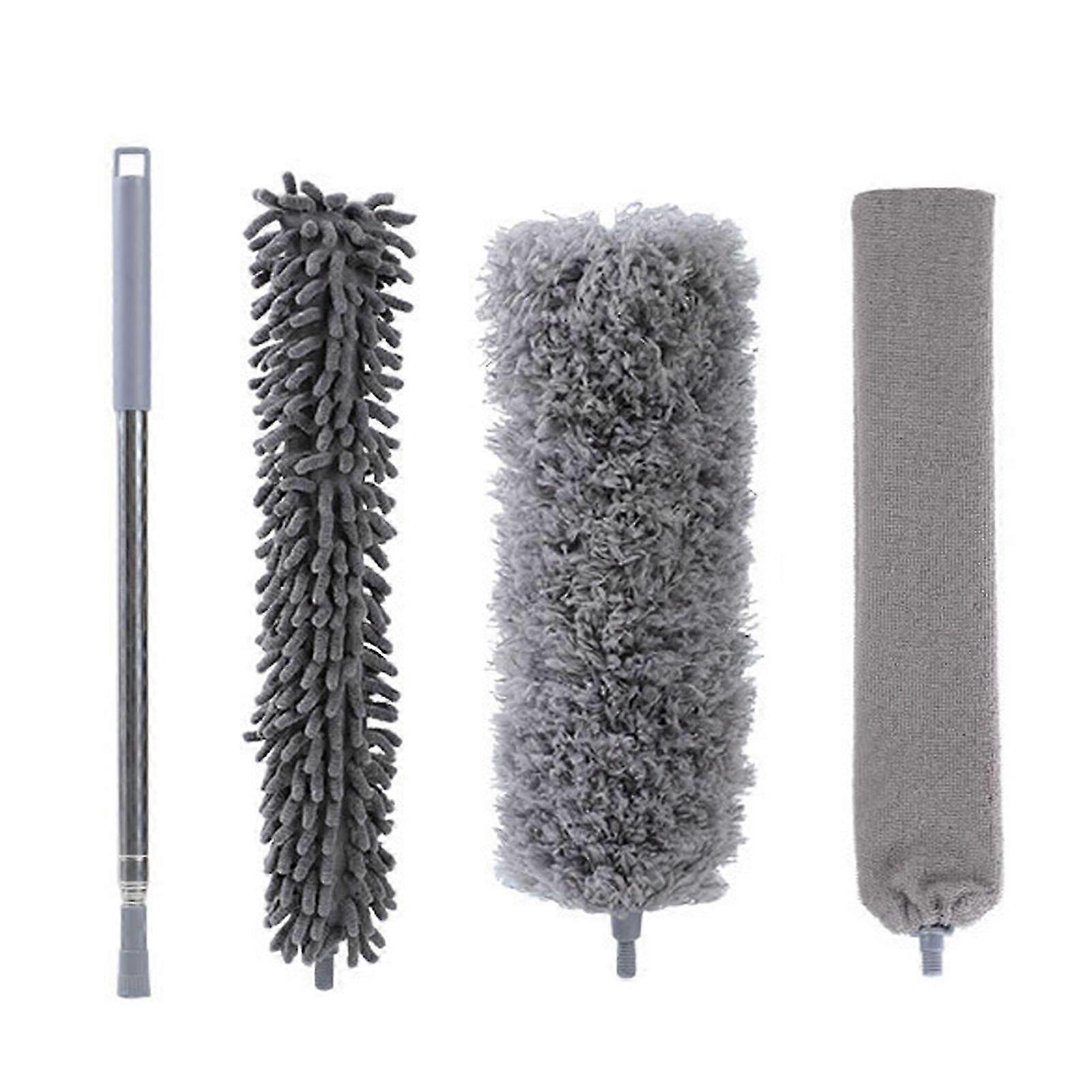 Retractable Washable Curved Microfiber Duster-B-