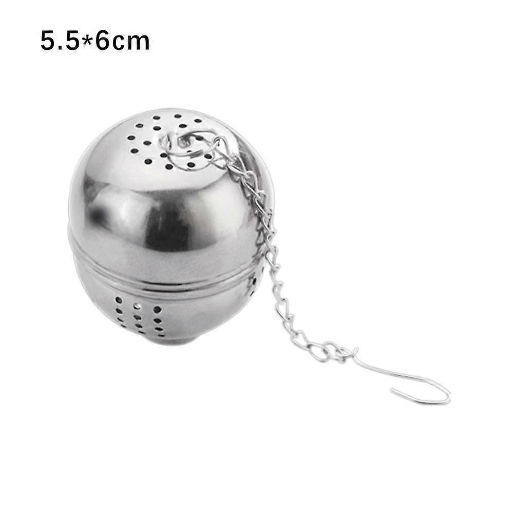 Stainless Steel Spice Ball Infuser with Fine Mesh for Soups Stews and Tea Universal Pot Size Adjustable Chain