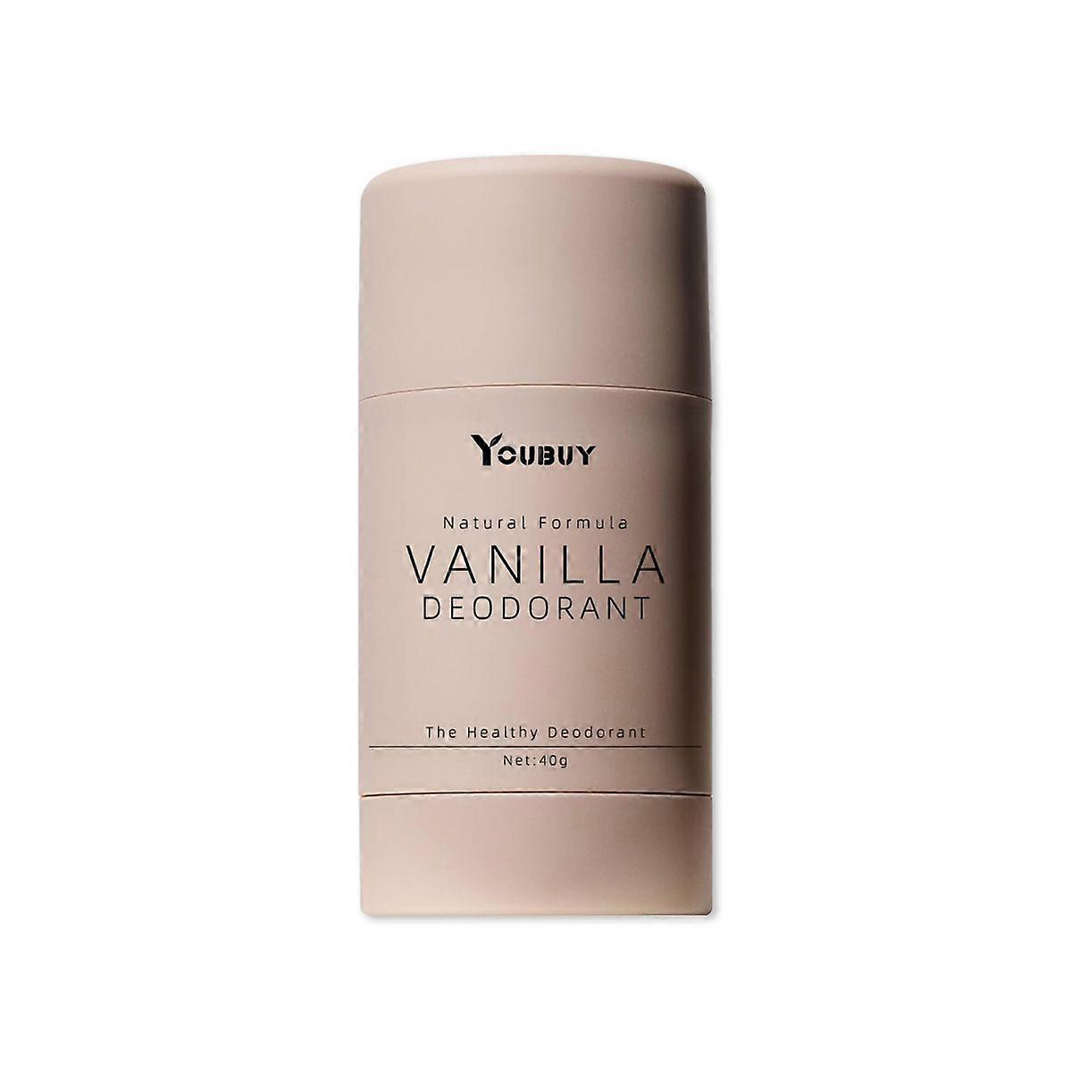 Natural Vanilla Deodorant Stick - 40g Underarm Odor Neutralizer, Reduces Sweat & Odor, Natural Formula, Refreshing & Long-Lasting