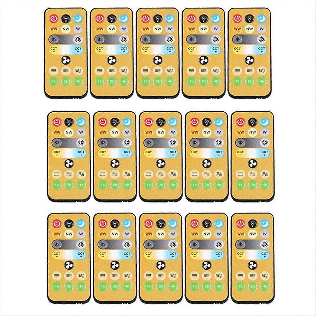 15pcs Wireless Switches 3-Speed Timing Remote Control for E27 Ceiling Fan Light 1-4h Timing Remote