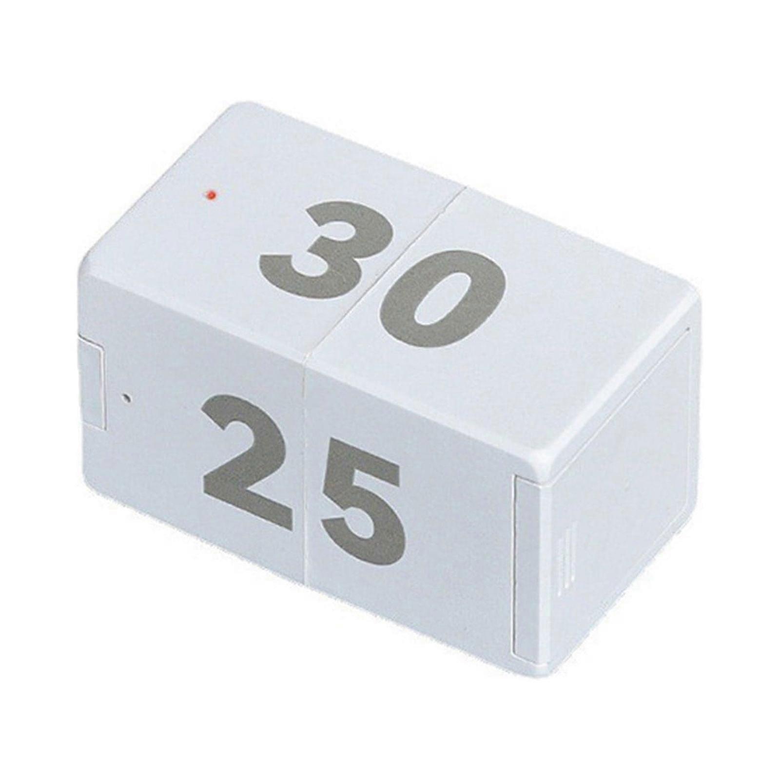 Yonrjhukm Timer Time Kitchen Timer Timer for Productivity Workout Flip Timer Classroom for Study Time Countdown Management Settings Minutes White