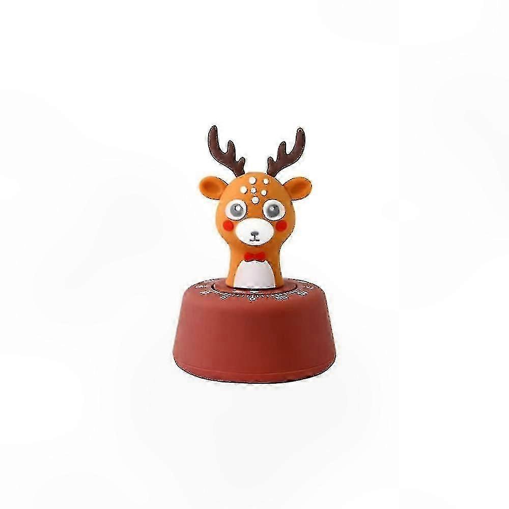 2024 60-Minute Kitchen Timer for Cooking, Cute Manual Learning Timer for Kids (Coffee Color Deer)