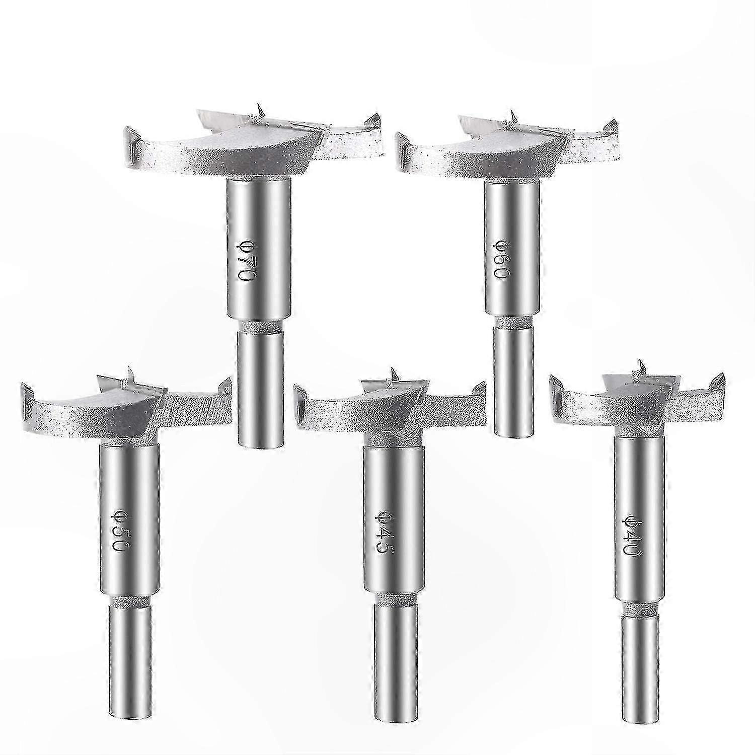 5-Piece Carbide Wood Router Bits Set (40/45/50/60/70mm) Edition 1110