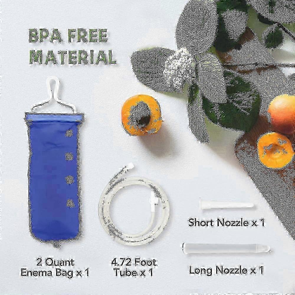 Enema Bag Kit Hjem Kaffe Enema Irrigator Set Travel Enema Set For menn og kvinner Kolon Rengjøring 2 liter YRT