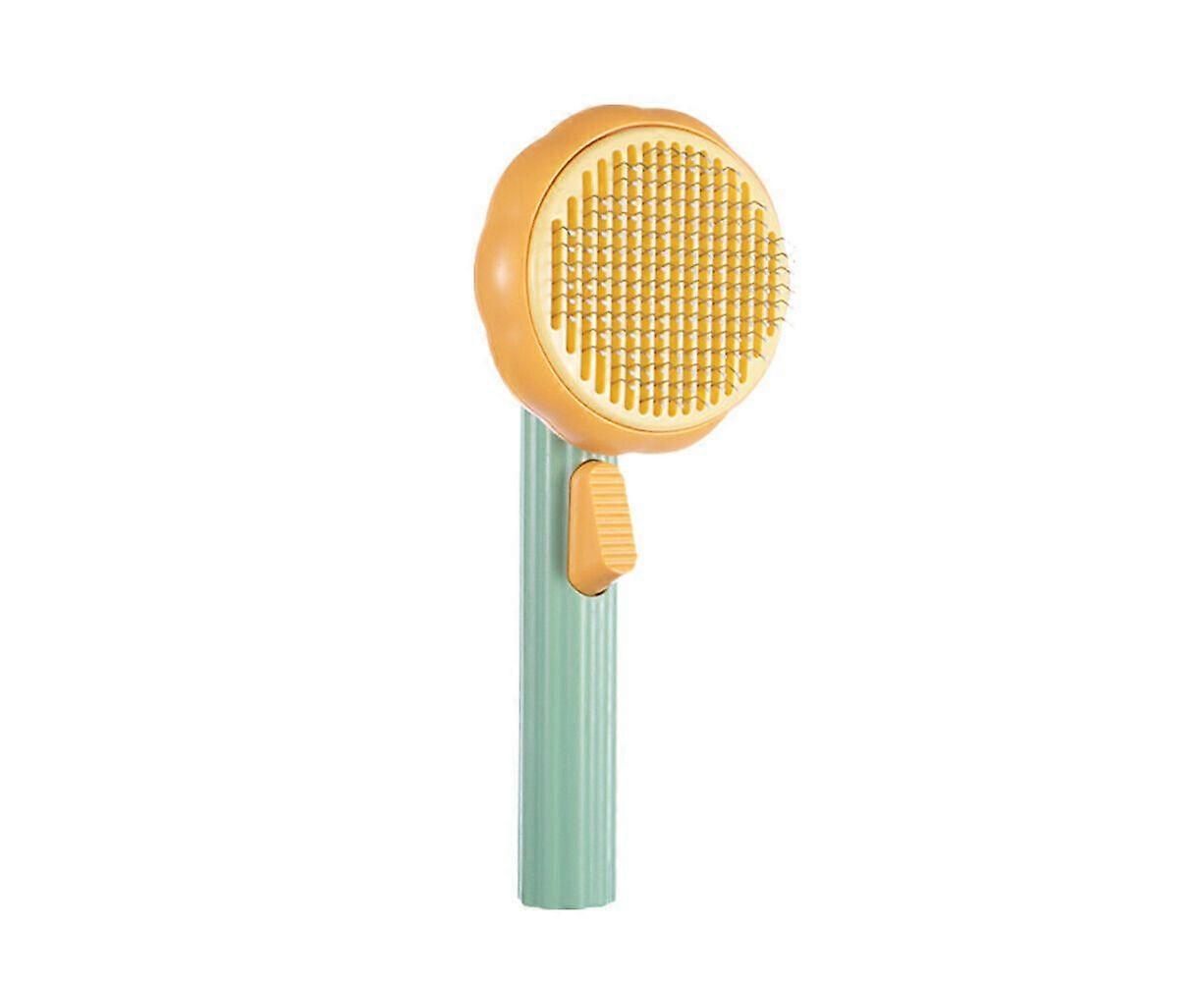 Self-Cleaning Slicker Comb For Dog Cat Rabbit Puppy Grooming Pumpkin Brush Tool