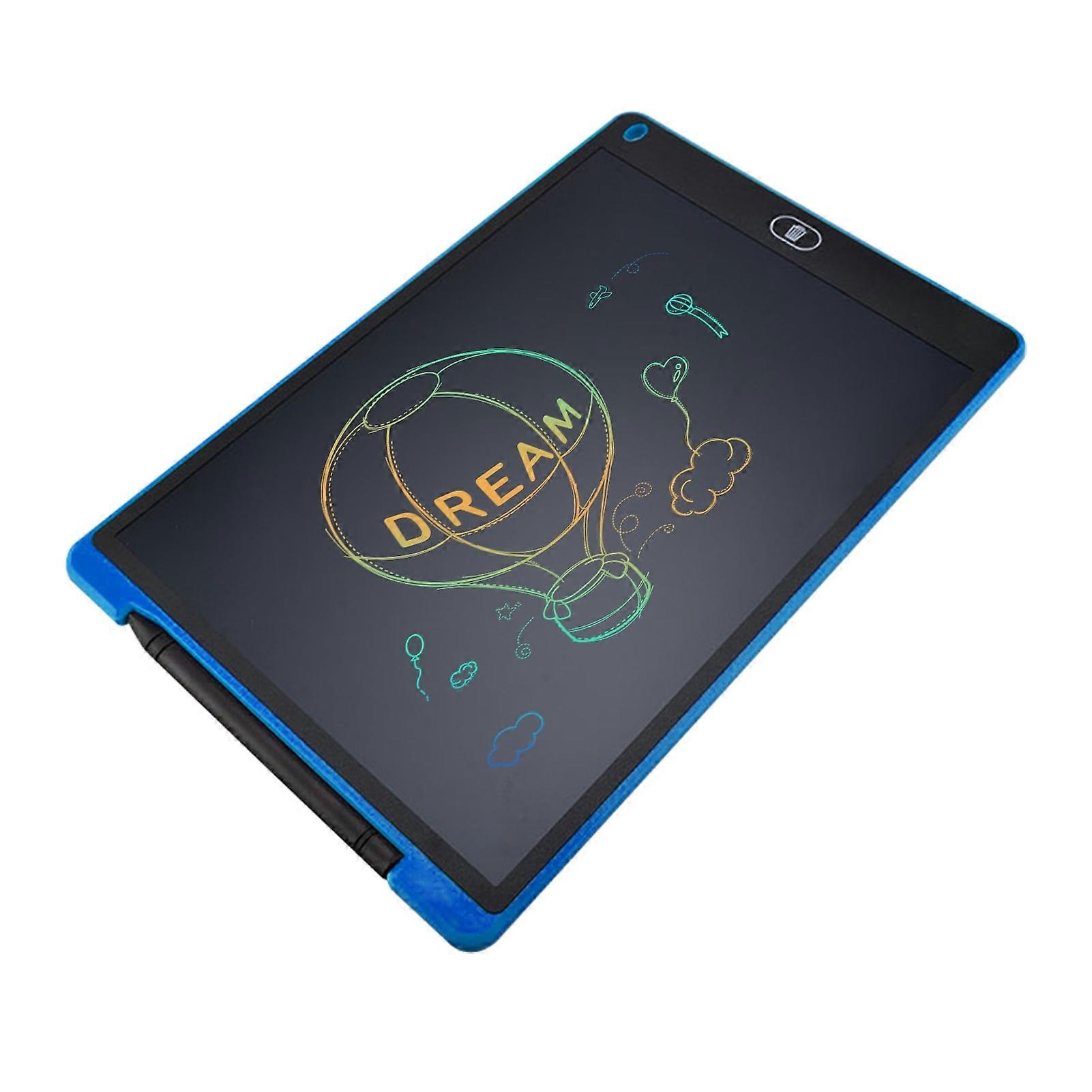 12 Inch LCD Writing Tablet, Color Screen, One-Click Erase & Lock Button, Reusable Drawing Board for Kids Adults, Home Office School